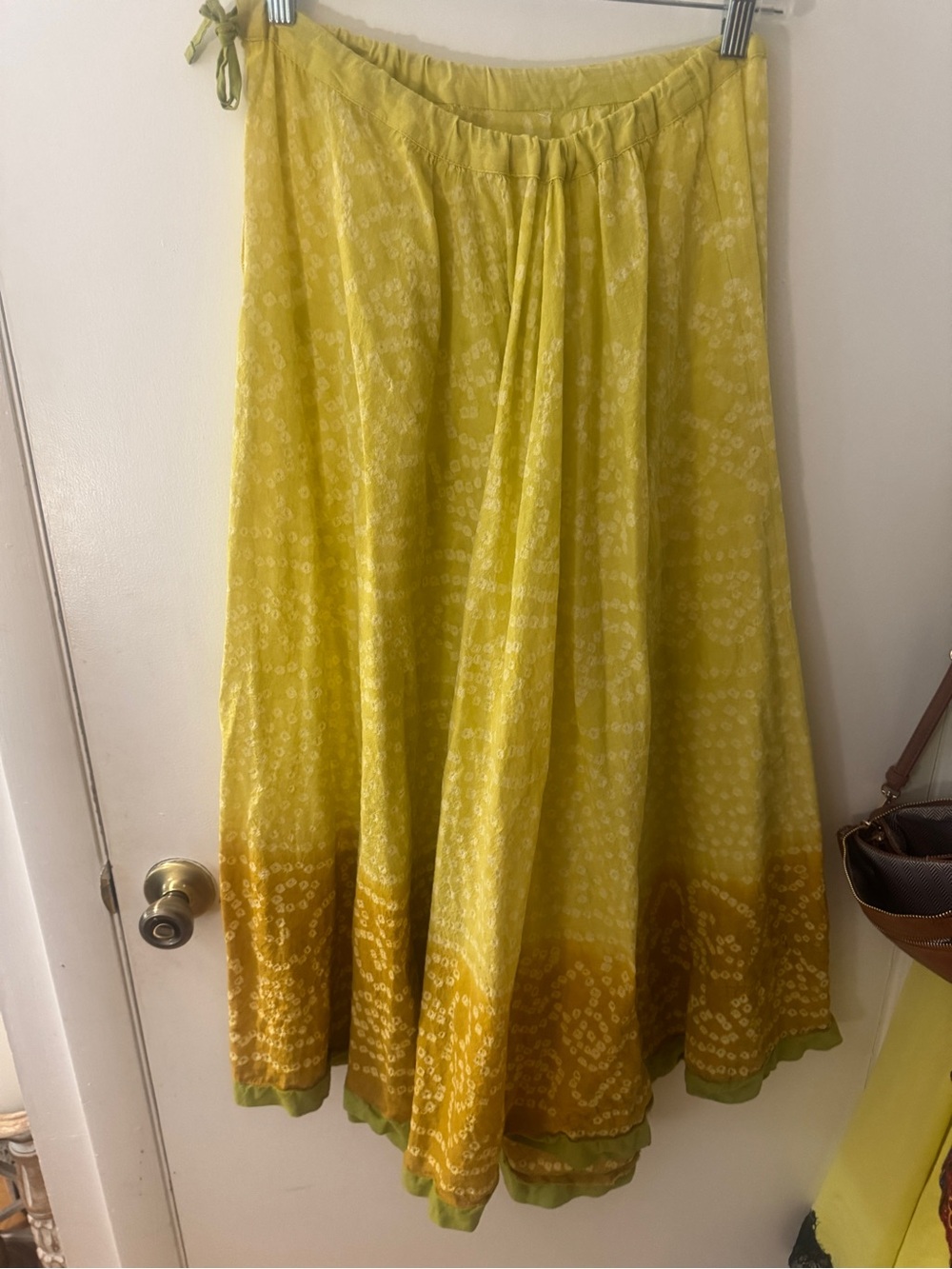 Raj Yellow-Gold Ombre Tie-Dye Maxi Skirt - Picture 2 of 5